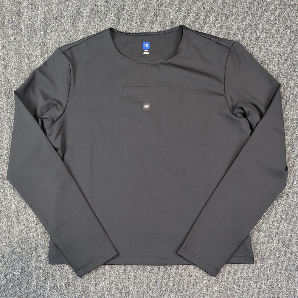 YZY GAP Engineered by Balenciaga Long Sleeve Tee Large Black Streetwear Techwear
